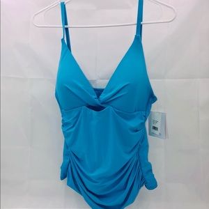 NWT La Blanca Womens Swim Tankini top size 10